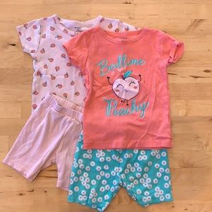 Carter’s Peach pj set 2T